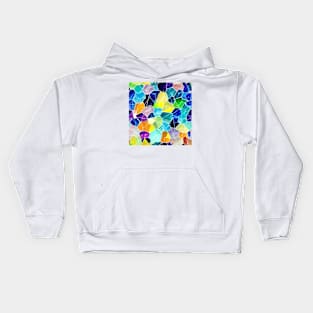 Abstract Marble, gems, precious stones, patchwork, colorful, geometrical,seamless patterns Kids Hoodie